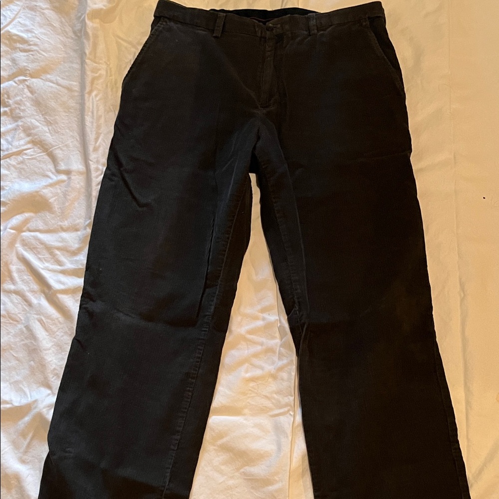 Haggar Men's Corduroy Pants in charcoal grey